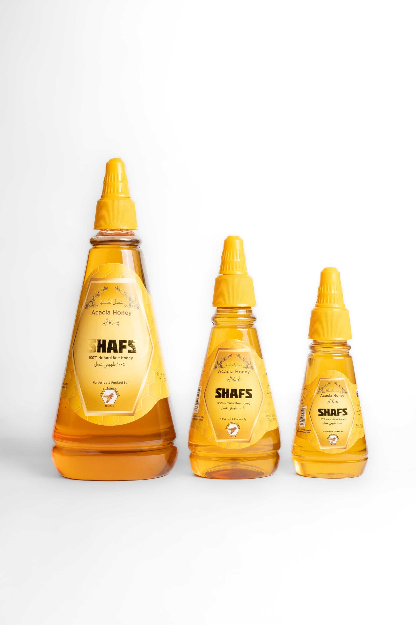 Acacia Honey by Shah Farms Pakistan - light golden 100% natural bee honey - view 3